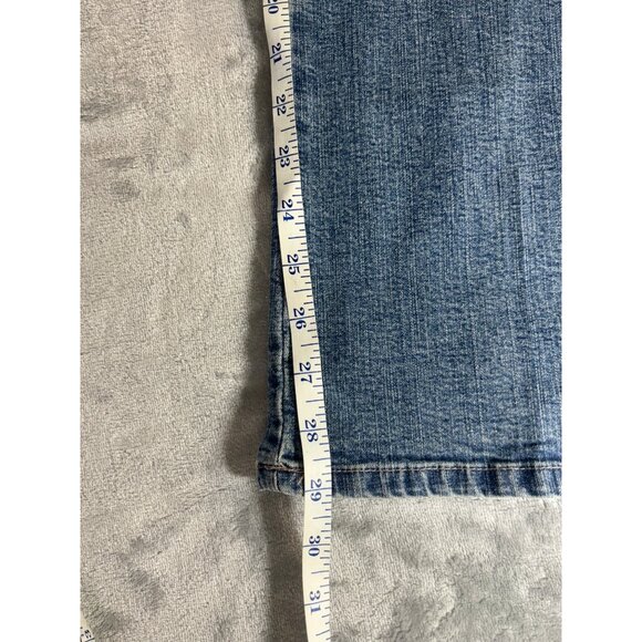 Lee Jeans Women's 14 Short blue light washed denim stretch w/ comfort wasitband - Picture 7 of 9